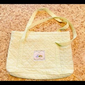 EUC little English smocked boy tote